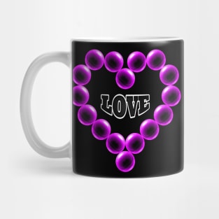 Love Heart in Pink Color Mug